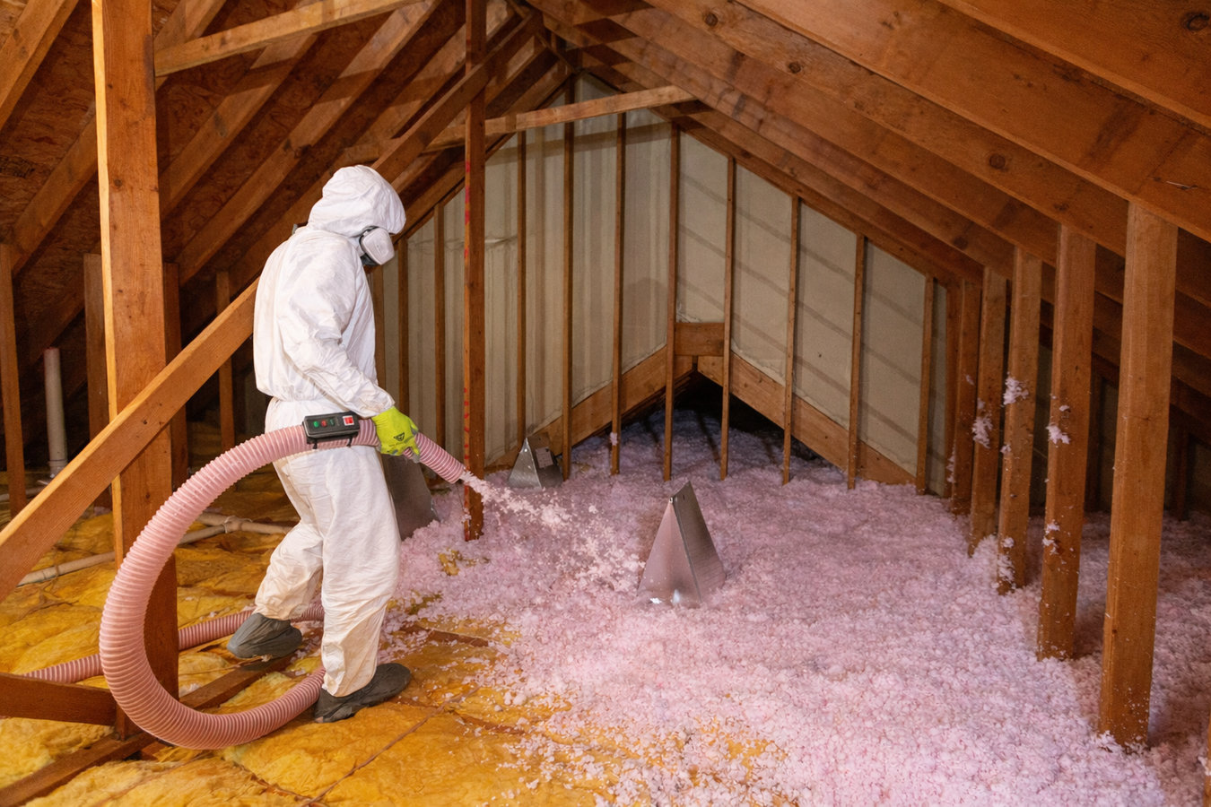 Blown-in insulation
